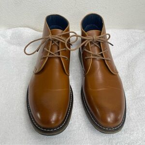 Hawke & Co Men's Kalahari Cognac Brown Memory Foam Chukka Boots Size 9.5 Classic